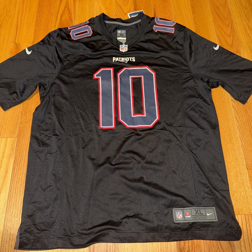 Mac Jones New England Patriots Nike Jersey Mens size XL Black
